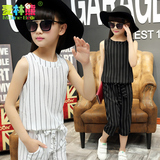 童装2016新款潮女大童装夏装两件套女孩韩版中大女童夏季休闲套装
