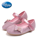 专柜正品新春包邮Disney迪士尼童鞋女童皮鞋可爱蝴蝶结公主鞋