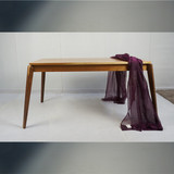 A加木作 进口红樱桃木餐桌 实木创意环保书桌 原木工作桌 定制