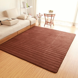 加厚纯色珊瑚绒地毯地垫茶几卧室客厅床边毯飘窗垫瑜伽垫吸水防滑