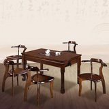 茶艺世家楠木茶桌椅组合实木红木茶几桌功夫茶台红木家具边桌新款