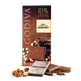 代购比利时进口高迪瓦Godiva41%歌帝梵榛子牛奶巧克力排块100G