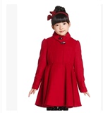 巴拉巴拉2015冬新款韩版儿童呢子大衣冬装新款中大童女童毛呢外套