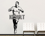 C罗墙贴罗纳尔多贴画皇马足球明星运动员PVC海报墙纸背景装饰画
