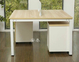 西安办公家具两人办公桌面对面屏风桌椅简约现代钢架桌厂家直销