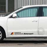 大众斯柯达专用 侧门车贴（单个）汽车贴纸改装反光拉花德国国旗