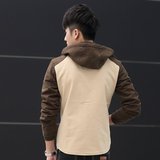 欧以纯男装外套2015秋冬款韩版休闲森馬风格修身潮男士夹克jacket