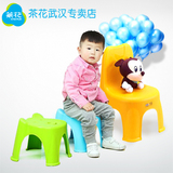 儿童宝宝塑料时尚创意加厚型可爱卡通小矮凳子板凳椅子靠背