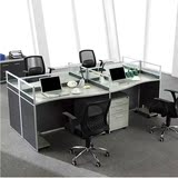 苏州办公家具屏风隔断四人位组合板式办公桌职员桌员工位办公卡座