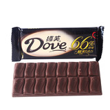 德芙浓醇黑巧克力80克含66%可可 德芙(醇黑)排块整盒包邮
