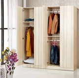 简约 宜家衣橱小衣柜实木质组合组装衣柜两门三门四门衣柜阳台柜