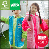 韩国kk树学生带书包位雨衣男童女童雨衣小孩雨披透气宝宝雨衣薄款