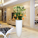 【曼陀罗】大型仿真花艺落地套装客厅现代简约欧式田园装饰玻璃钢