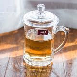 新款青苹果EZ1011带盖玻璃水杯茶叶绿茶杯 创意便携玻璃杯 柠檬杯