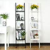特价时尚白色4层靠墙书柜搁板置物架现代咖啡色简约落地40宽书架