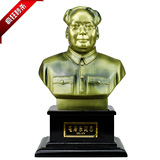 红旅故都毛泽东铜像摆件毛主席头像半身伟人物雕塑树脂工艺品礼品