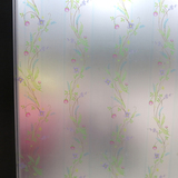 玻璃贴膜窗花贴移门贴纸花卉浴室卧室磨砂纸90cm宽透光不透明田园