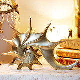 欧式复古海螺摆件创意家居装饰品客厅树脂工艺品时尚现代酒柜摆设