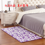 加厚可水洗珊瑚绒地毯卧室满铺欧式现代长条床边榻榻米垫家用定制