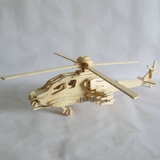 男孩拼装10-12岁以上儿童益智玩具木制拼插积木组装军事飞机帕奇