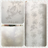 羊皮纸PVC胶片 白色线条玫瑰 透光纸 雕花吊顶灯罩材料 按米