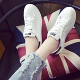 夏韩版时尚休闲百搭透气系带小白鞋平跟平底板鞋学生运动鞋单鞋女