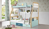 特价包邮儿童卧室家具 现代简约板式实木双层床高低上下床子母床