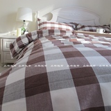韩式秋冬包邮纯棉床上用品加厚四件套床单被套老粗布1.5/1.8m