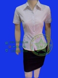 包邮中国移动工作服女短袖衬衫裙子丝巾职业装夏套装女性