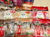 日本直邮ciao烧鲣鱼肉条高龄专用进口挑嘴增食欲猫零食家庭装12支