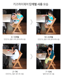 周岁礼物儿童宝宝餐椅木可调节实木升降调节多层板餐椅带餐盘折叠