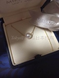 日本现货专柜购买mikimoto经典通路款18k黄金链白珍珠项链8mm直邮