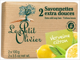法国进口LePetit小橄榄树柠檬马鞭草精油手工皂美白控油 2*100克