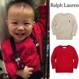 美国代购正品现货拉夫劳伦POLO Ralph Lauren男童圆领全棉针织衫