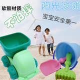新款软胶戏水沙滩玩具套装宝宝小号铲子沙滩玩具儿童迷你沙滩桶