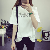夏季新款韩国宽松T恤女大码短款学生卡通蝙蝠袖胖MM闺蜜装短袖女