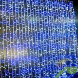 LED瀑布灯 640灯1*3米LED串灯彩灯闪灯节日灯婚庆景观圣诞装饰灯