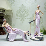 创意天使美女人物摆件欧式时尚家居装饰品摆设树脂婚庆工艺礼品