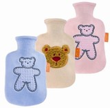 德国FASHY原装进口 贴布可爱小熊 婴儿热水袋