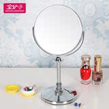 金铲子 双面高清台式化妆镜子 欧式梳妆镜便携公主镜 柜台美容镜
