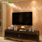 仿软包墙纸现代简约客厅沙发床头欧式奢华3d电视背景墙无纺布壁纸