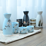 日式酒具套装 日本和风清酒酒壶酒杯 陶瓷创意釉下彩酒盅温酒瓶