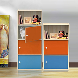 包邮宜家简约风格柜子储物柜带门自由组合书柜书架置物收纳柜木质