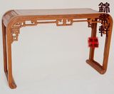 红木家具 实木 平头弯角二抽桥台 条案 供桌 乔台 神台 琴台 花梨