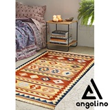 ANGOLINO手织硬羊毛客厅沙发美式茶几地毯 北欧宜家色彩浓情地垫