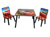 外贸儿童学习桌幼儿园桌椅套装实木书桌木桌子靠背椅学生桌写字台