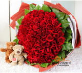成都鲜花同城速递 送女友99朵红玫瑰 求婚爱情生日礼物 花店送花