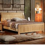 特价中式实木床1.5米橡木双人床1.8米环保儿童床1.2米单人床1.35