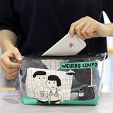 旅行防水便携透明化妆包女韩国可爱收纳袋洗漱包大容量手包整理包