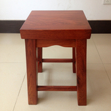 缅甸花梨木四方凳 中式古典红木家具凳子 实木休闲凳大果紫檀
